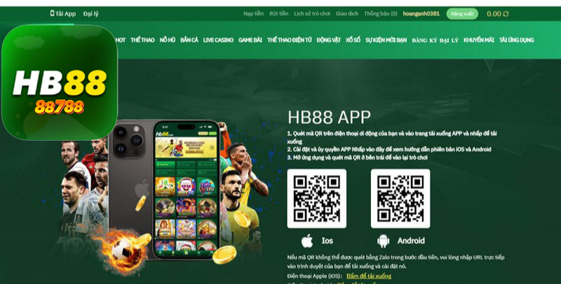 tải app HB88 đăng nhập